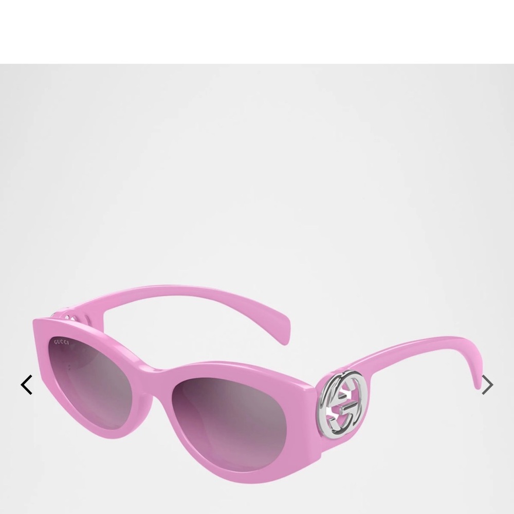 Gucci Light Pink Cat-Eye Sunglasses